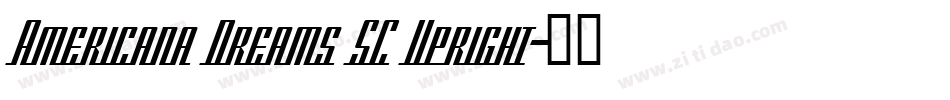 Americana Dreams SC Upright字体转换
